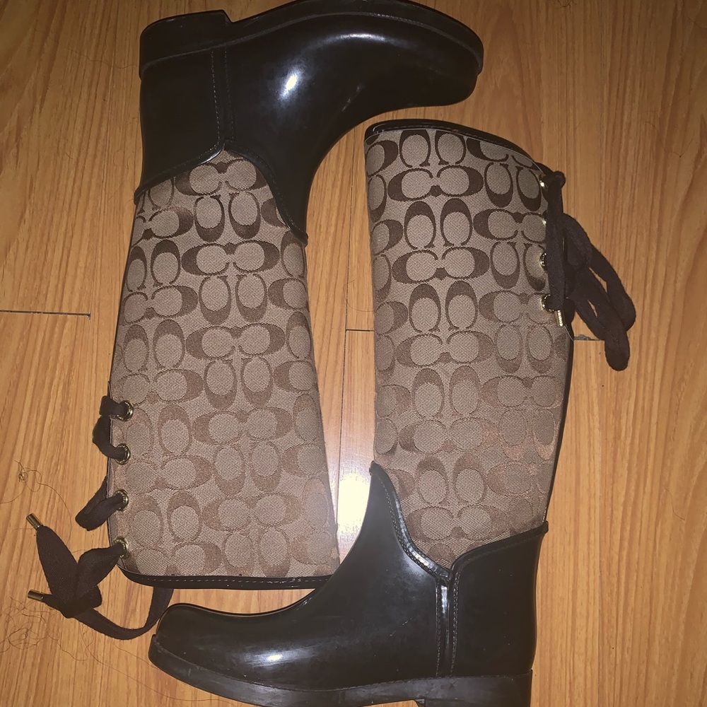 Coach rain boots